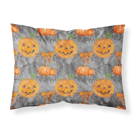 Carolines Treasures Carolines Treasures BB7521PILLOWCASE Watecolor Halloween Pumpkins Fabric Standard Pillowcase BB7521PILLOWCASE
